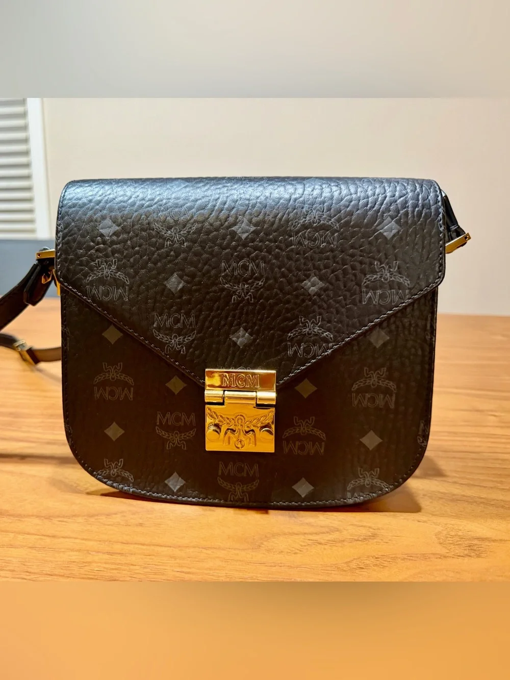 MCM Patricia Visetos Shoulder Bag